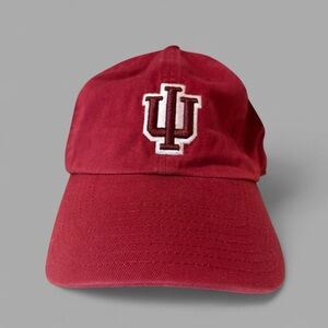 Indiana Crimson Red IU Logo Baseball Cap